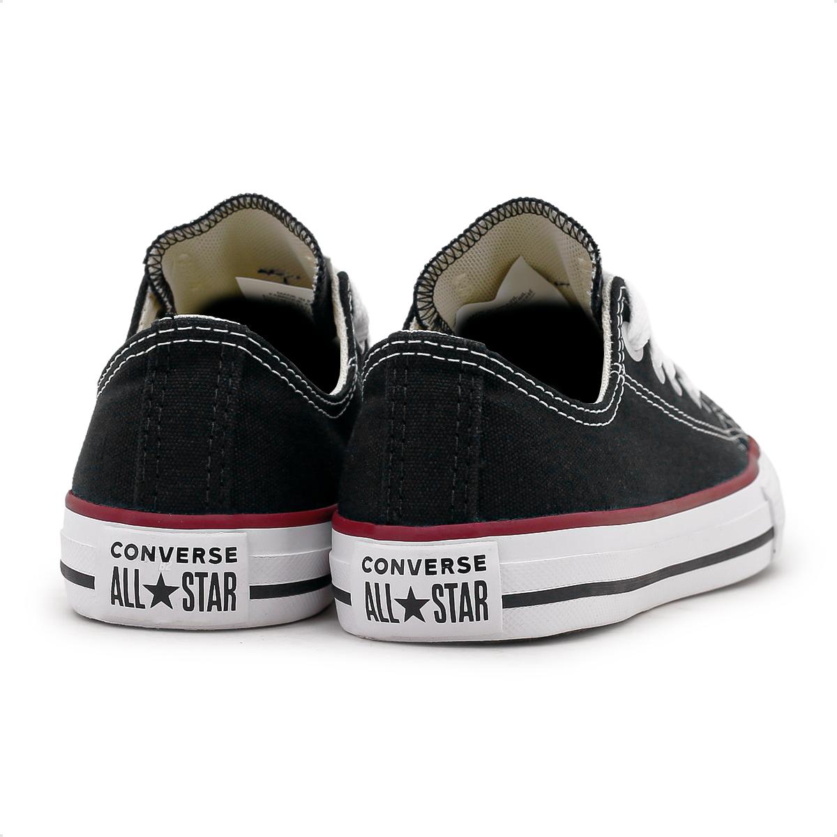 TENIS INFANTIL CHUCK TAYLOR ALL STAR PRETO/VERMELHO/PRETO