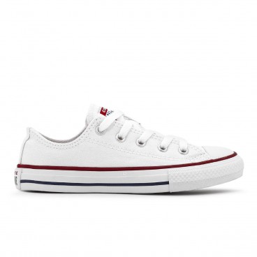 Tênis Converse Chuck Taylor All Star Juvenil Branco / Vermelho