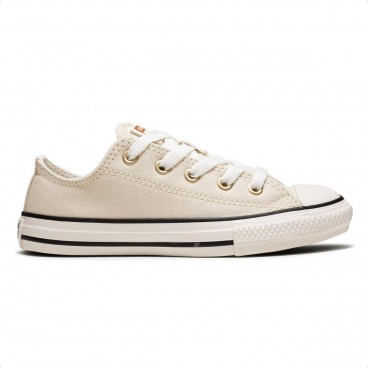 Tênis Converse Chuck Taylor All Star Juvenil Summer Metals Bege / Branco
