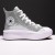 Tênis Converse Chuck Taylor All Star Move Holiday Disco Cano Alto Juvenil Prata / Branco