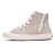 Tênis Converse Chuck Taylor All Star Side Zip Canvas+1 Juvenil Cano Alto Bege / Rosa