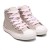 Tênis Converse Chuck Taylor All Star Side Zip Canvas+1 Juvenil Cano Alto Bege / Rosa