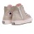Tênis Converse Chuck Taylor All Star Side Zip Canvas+1 Juvenil Cano Alto Bege / Rosa
