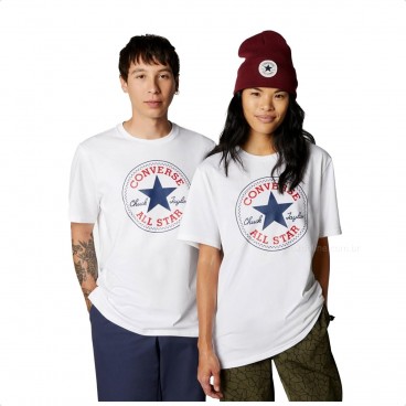 Camiseta Converse All Star Patch Standart Fit Branco