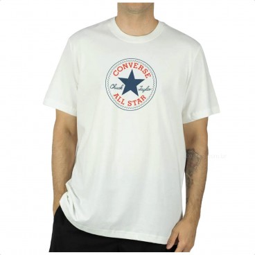 Camiseta Converse All Star Patch Standart Fit Off White