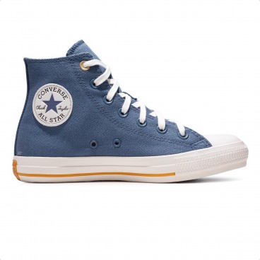 Tênis Converse All Star Chuck Taylor Cano Alto Azul / Branco