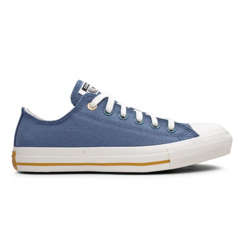 Tênis Converse All Star Chuck Taylor Cano Baixo Azul / Branco