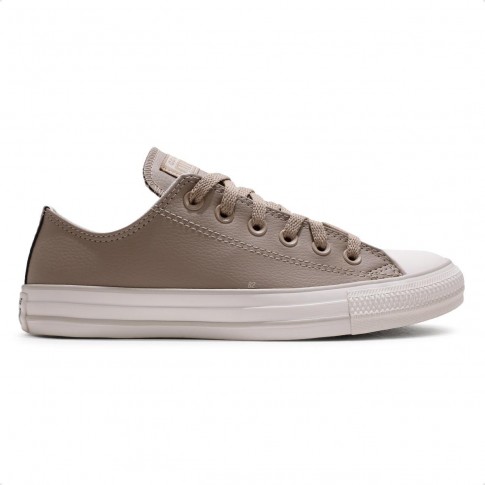 Tênis Converse All Star Chuck Taylor Cano Baixo Unissex Bege / Branco