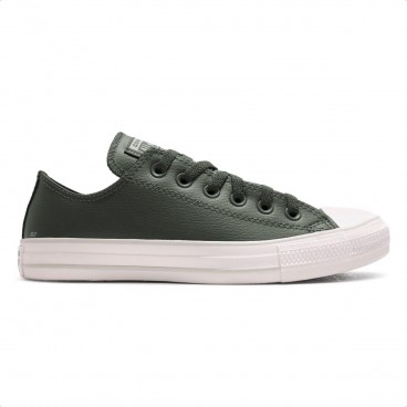 Tênis Converse All Star Chuck Taylor Cano Baixo Unissex Verde / Branco