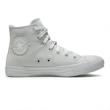 Tênis Converse All Star Chuck Taylor Crafted Color Suede Cano Alto Cinza