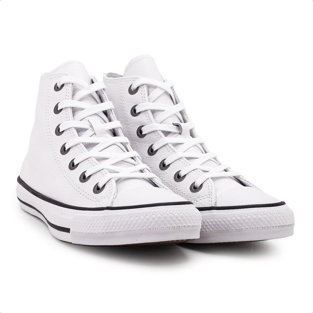 Tenis Converse All Star Bota Cano Alto Preto/Branco Feminino E