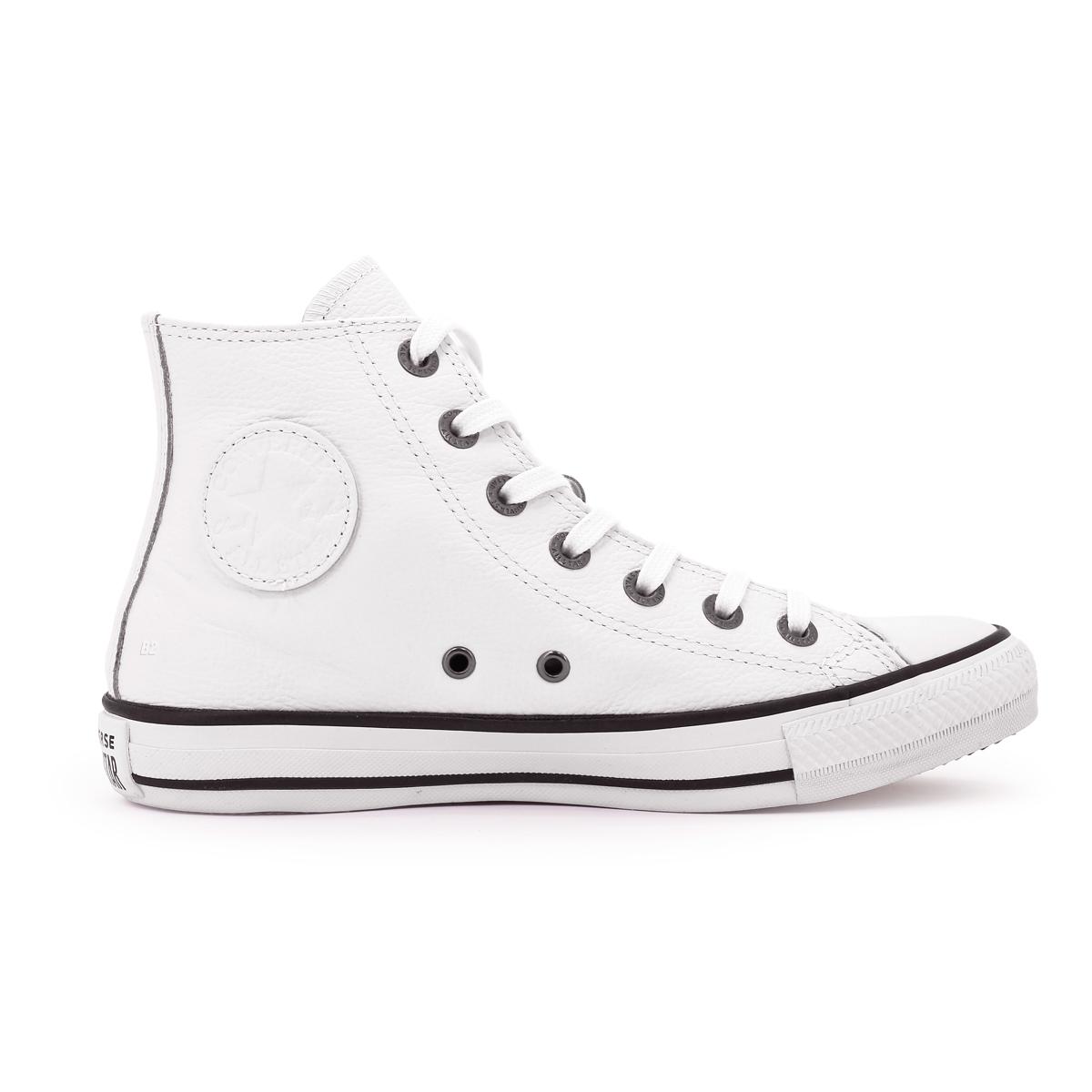 Tênis Converse Chuck Taylor All Star Cano Alto Feminino Branco / Preto