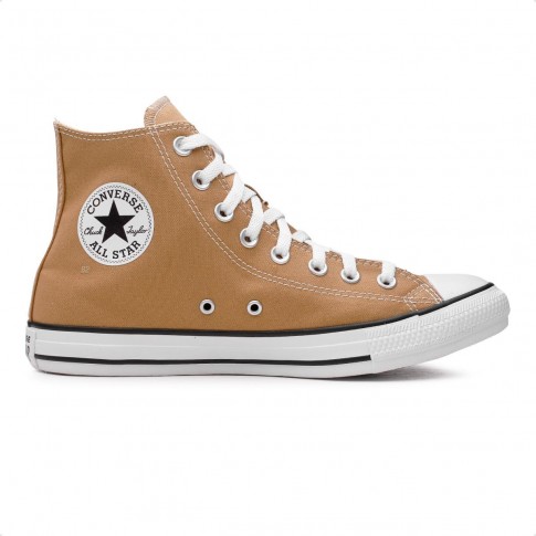 Tênis Converse Chuck Taylor All Star Cano Alto Feminino Marrom Claro