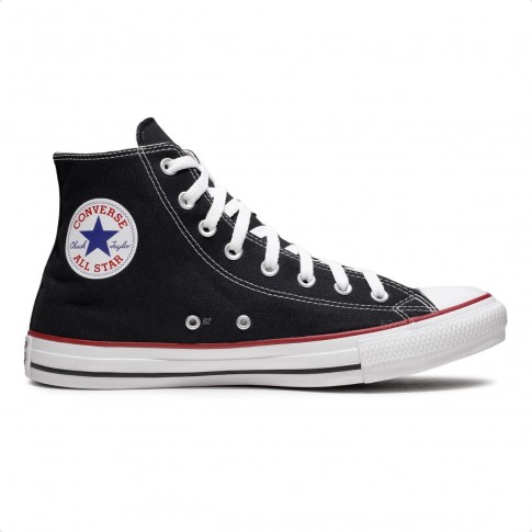 Tênis Converse Chuck Taylor All Star Cano Alto Masculino Preto / Vermelho