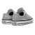 Tênis Converse Chuck Taylor All Star Casual Juvenil Prata / Branco