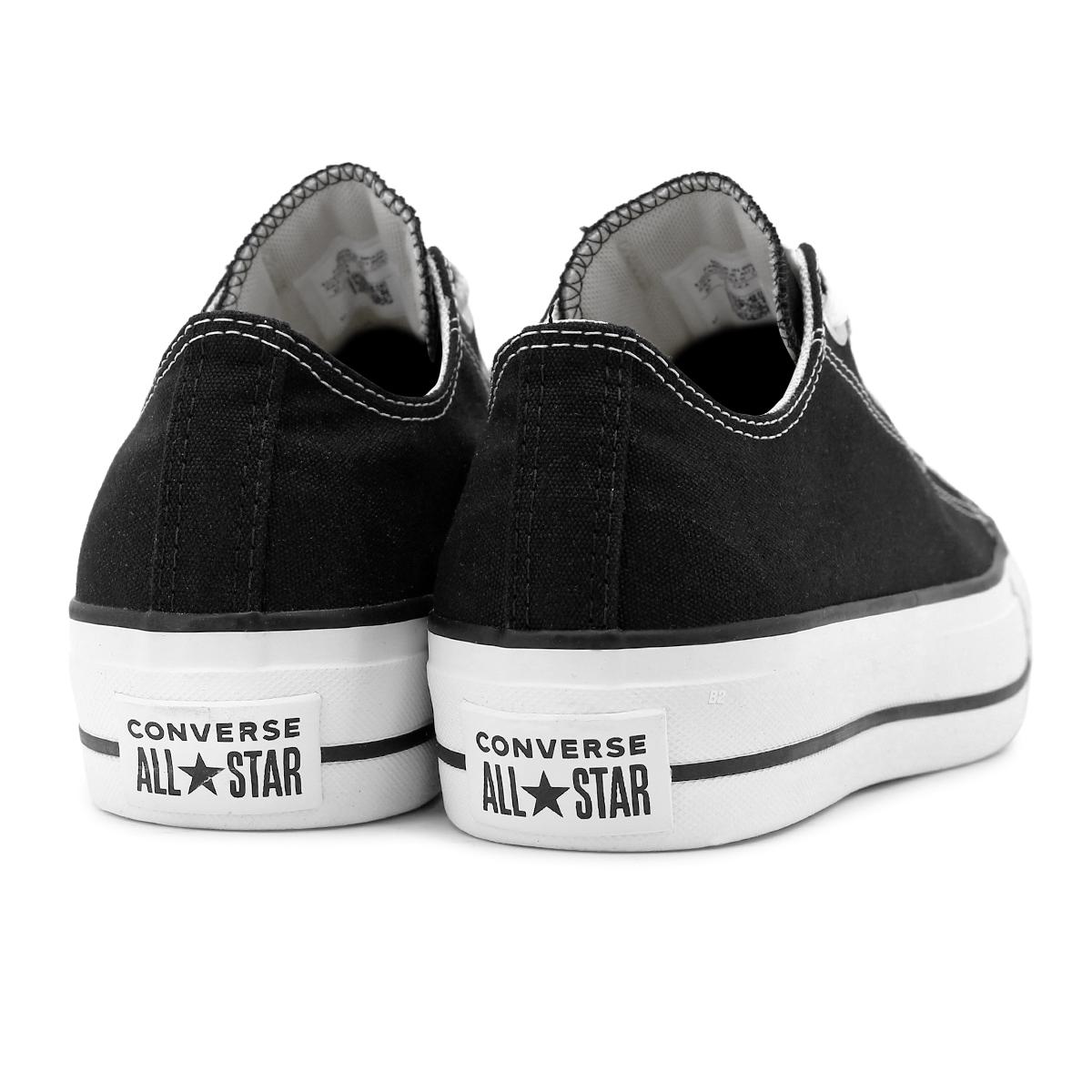 Tênis Converse All Star Chuck Taylor Lift Feminino - Preto/Branco