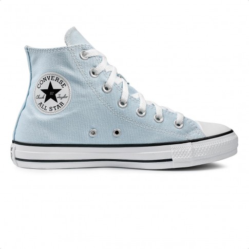 Tênis Converse Chuck Taylor All Star Seasonal Colors Cano Alto Feminino Azul Claro