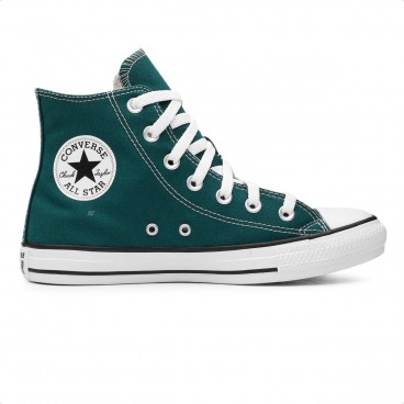 Tênis Converse Chuck Taylor All Star Seasonal Colors Cano Alto Feminino Verde Escuro