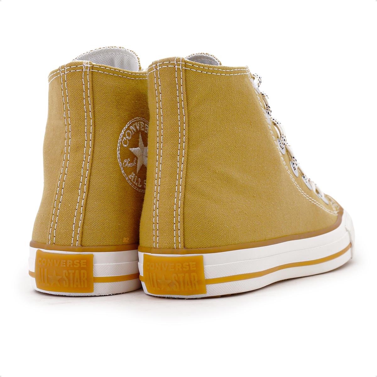 All star amarelo cano best sale alto feminino