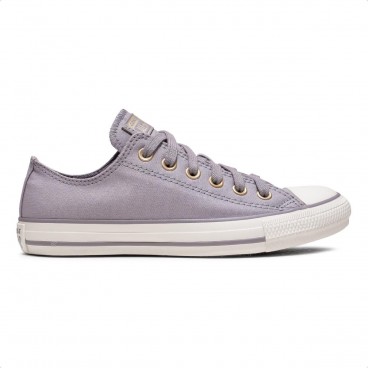 Tênis Converse Chuck Taylor All Star Taylored Lux Unissex Lilás / Dourado