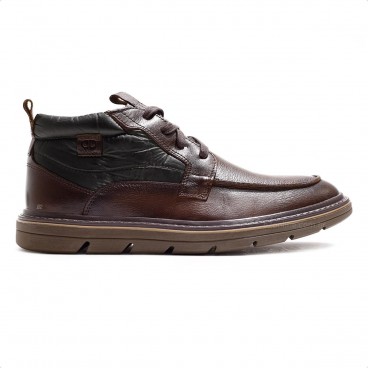 Bota Democrata Jeff Masculina Marrom / Preto