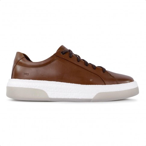 Sapatênis Democrata Denim Beat Pulse Masculino Marrom / Marrom