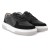 Sapatênis Democrata Denim Beat Pulse Microfuros Masculino Preto / Bege