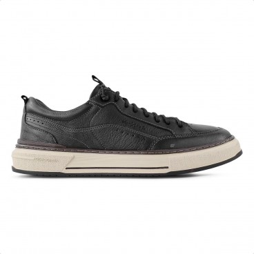 Sapatênis Democrata Denim Foster Masculino Preto / Bege