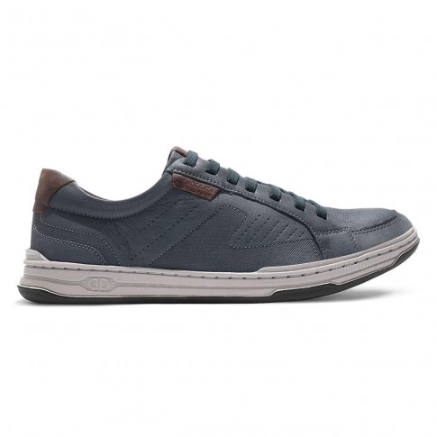 Sapatênis Democrata Denim Jay Masculino Cinza / Marrom