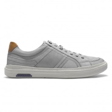 Sapatênis Democrata Denim Luke Masculino Cinza / Marrom