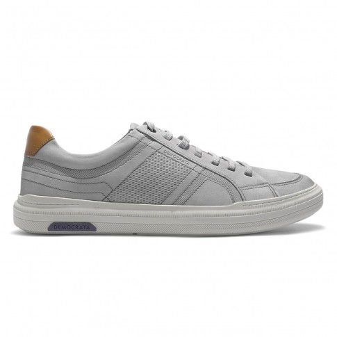 Sapatênis Democrata Denim Luke Masculino Cinza / Marrom