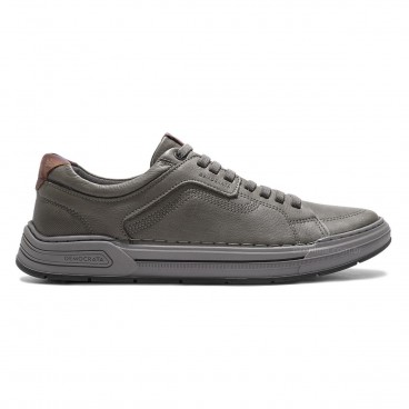 Sapatênis Democrata Denim Volp Masculino Cinza / Marrom