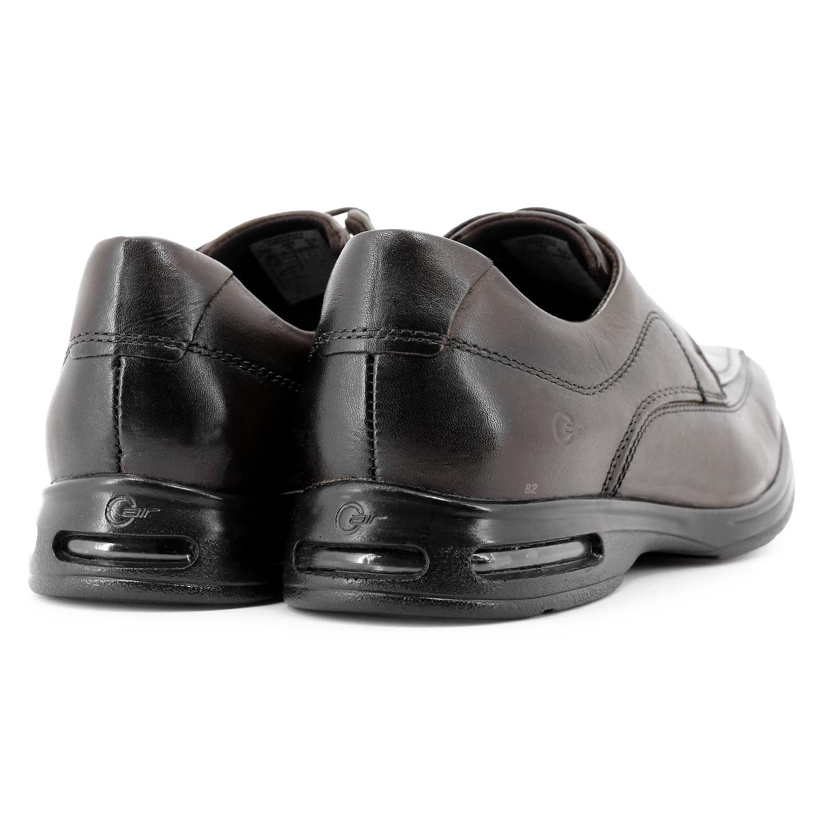 Sapato Democrata Smart Comfort Air Spot Masculino Marrom / Preto