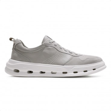 Tênis Democrata Groove Full Light Masculino Cinza / Branco