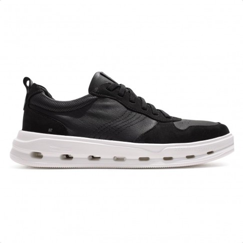 Tênis Democrata Groove Full Light Masculino Preto / Branco