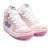 Tênis Disney Casual Stitch Juvenil Cano Alto Branco / Rosa