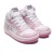 Tênis Disney Casual Stitch Juvenil Cano Alto Rosa / Branco