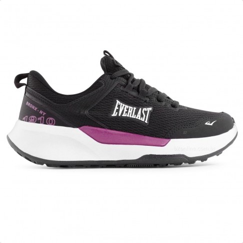 Tênis Everlast Solo Feminino Preto / Roxo