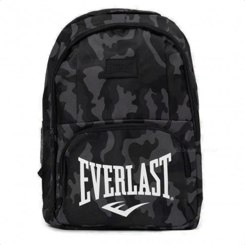 Mochila Everlast Army Unissex Preto / Cinza