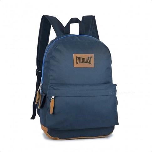 Mochila Everlast Stud Unissex Azul / Bege