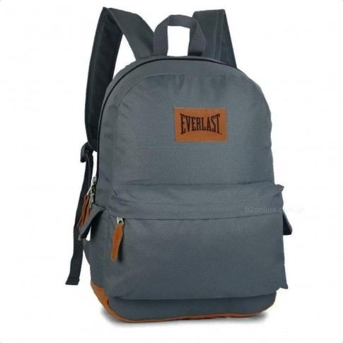 Mochila Everlast Stud Unissex Cinza / Bege