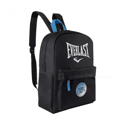 Mochila Everlast Thermo Unissex Preto / Azul