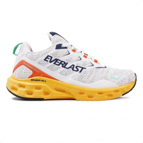 Tênis Everlast Climber Run Masculino Branco / Amarelo