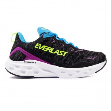 Tênis Everlast Climber Run Masculino Preto / Azul Claro