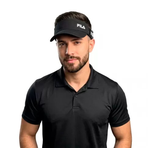 Viseira Fila Comfort Unissex Preto / Branco