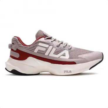 Tênis Fila Recovery Bege / Bordô