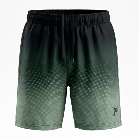 Shorts Fila Print 4 Masculino Preto / Verde