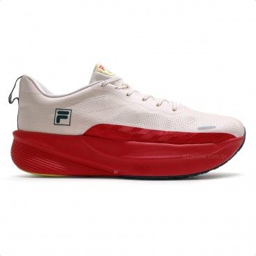 Tênis Fila Aero Skyfoam Feminino Bege / Vermelho