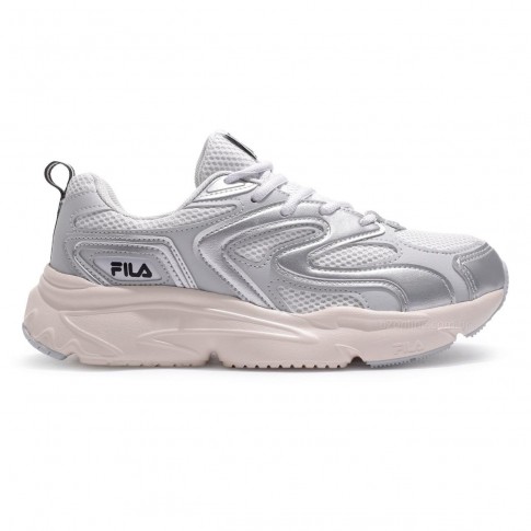 Tênis Fila Buzzard Bold Feminino Prata / Bege
