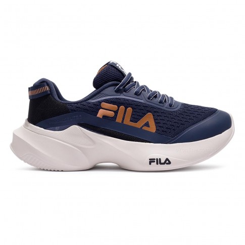 Tênis Fila Progress Lite 2 Feminino Azul / Bronze